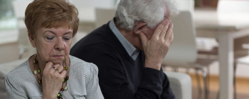 Older couple upset; Divorce After 50