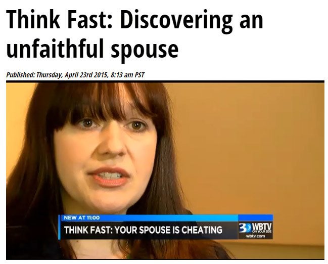 Angela McIlveen on WBTV talks about cheating spouses